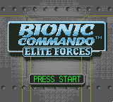 Bionic Commando - Elite Forces (USA) Title Screen
